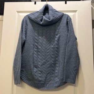 Jason Maxwell Blue Cowl Neck Sweater| Size Large| New with tags